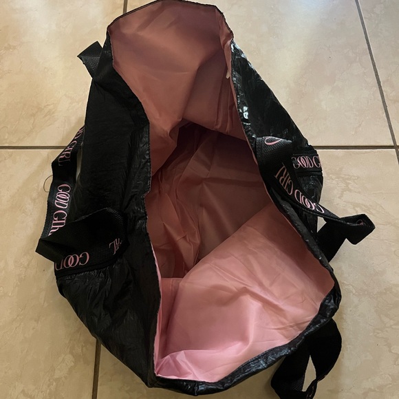 Carolina Herrera Good Girl Nylon Black and Pink Tote Bag - Picture 7 of 9